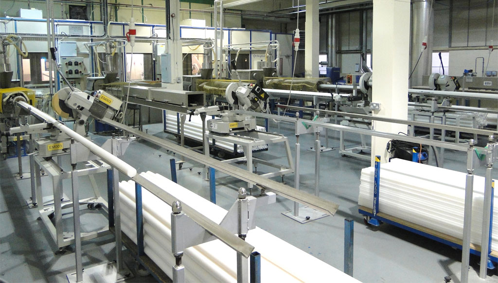 Extrusora de ariete de PTFE