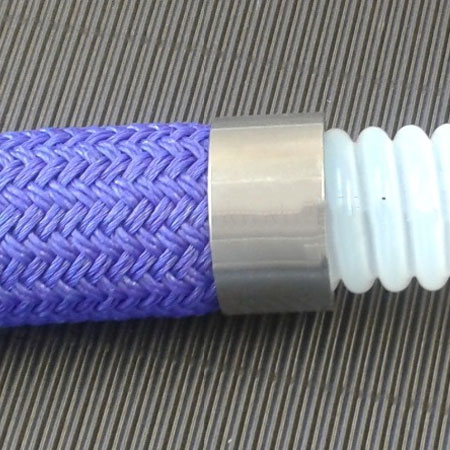 Polypropylene Braided Convoluted PTFE Hose